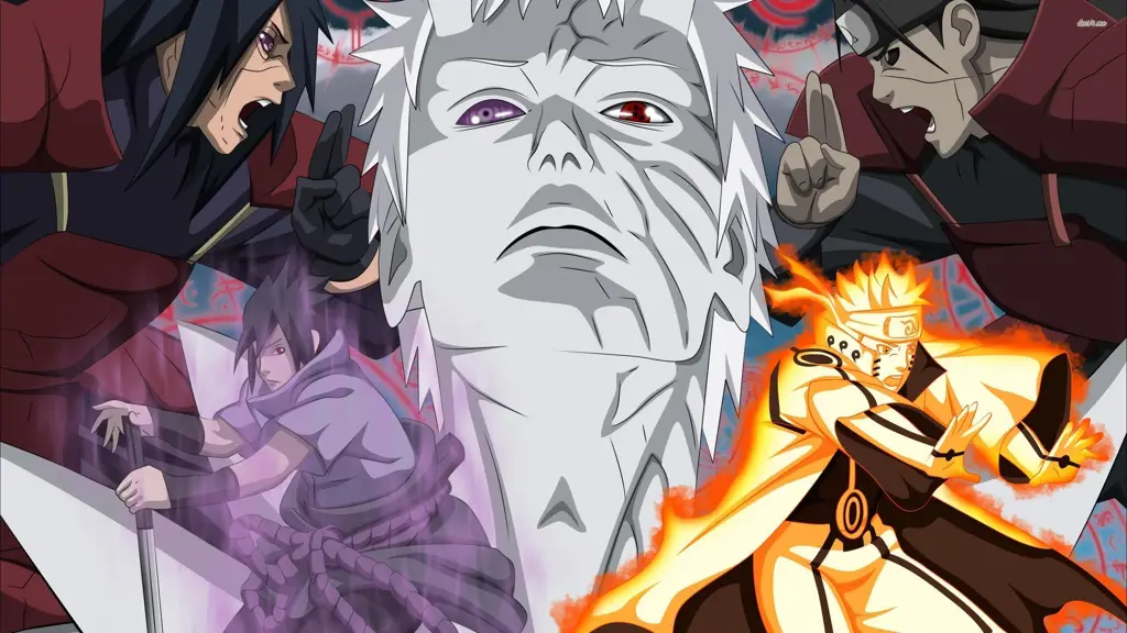 Pertarungan epik dalam Naruto 495 Gambar para karakter Naruto sedang bertarung