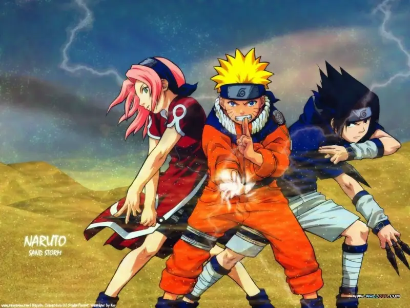 Pertempuran Epik Naruto dan Sasuke Gambar Naruto dan Sasuke bertarung