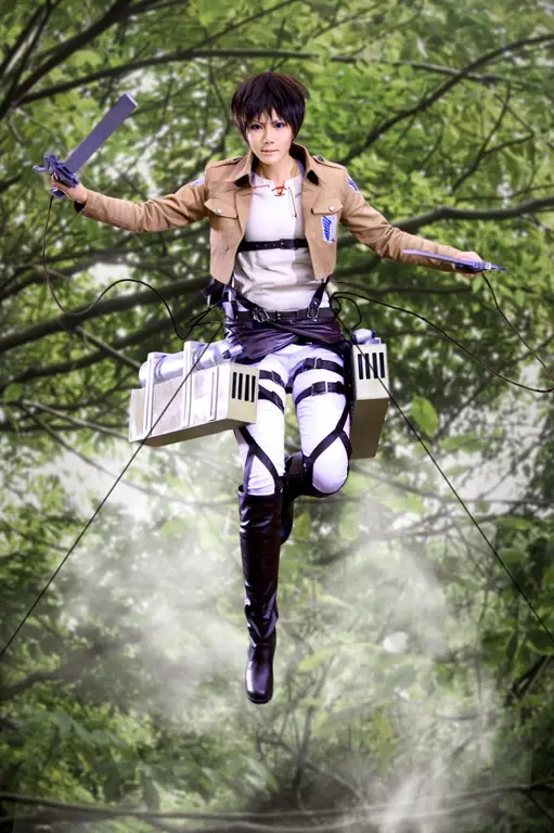 Gambar Eren Yeager, karakter utama Attack on Titan