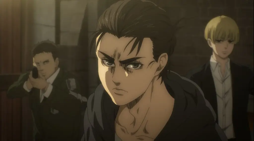 Gambar dari season final Attack on Titan