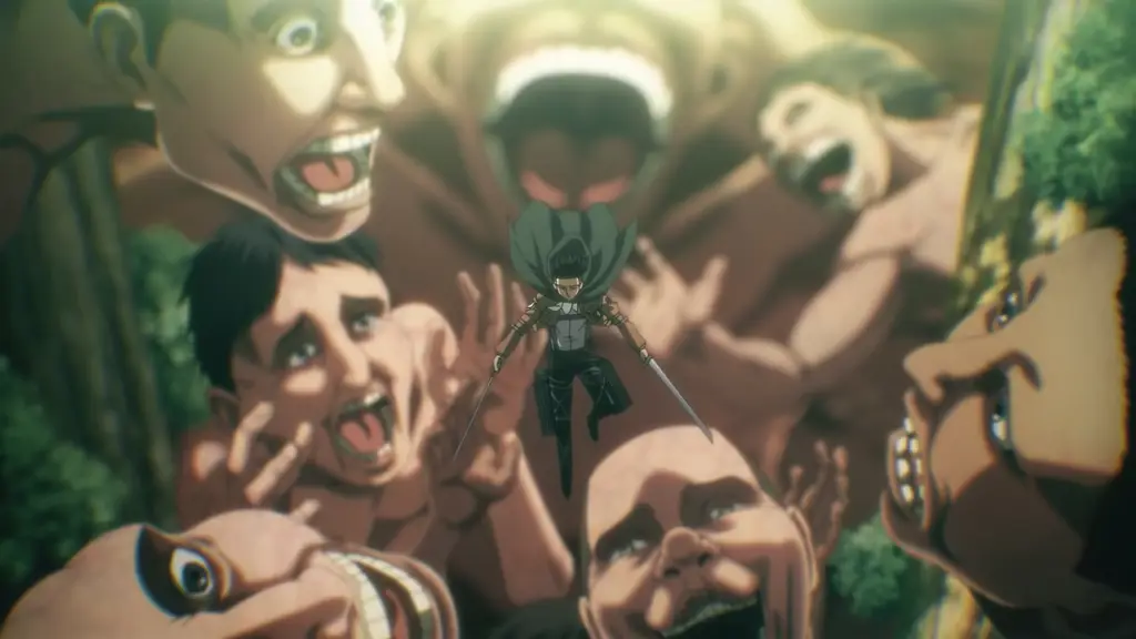 Visualisasi aksi yang luar biasa dalam SNK Adegan aksi menegangkan dari Attack on Titan