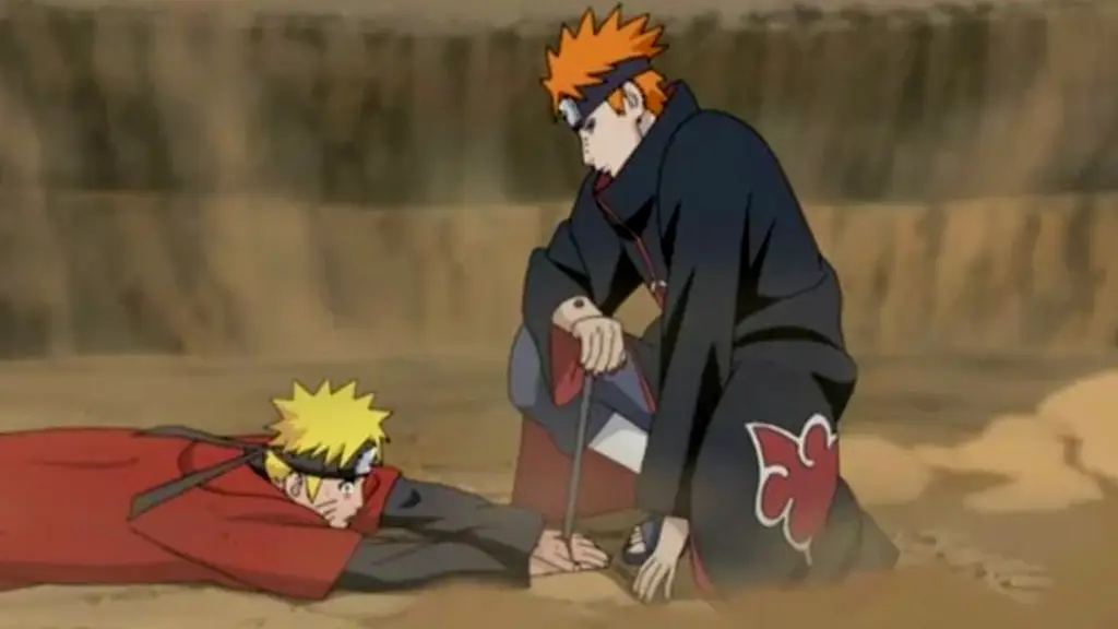 Pertempuran epik dalam Naruto Gambar karakter Naruto sedang bertarung