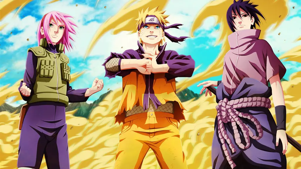 Pertempuran Epik Naruto dan Sasuke Gambar Naruto dan Sasuke sedang bertarung