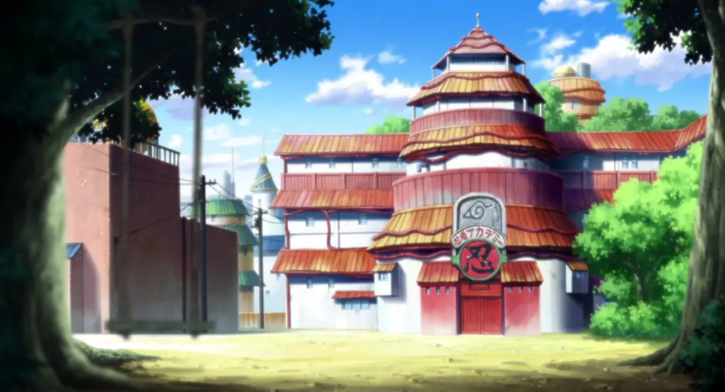 Pemandangan di Dunia Naruto Gambar pemandangan indah di dunia Naruto.