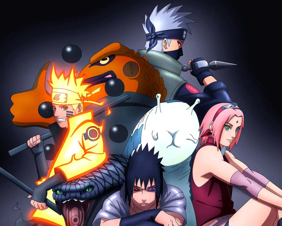 Pertempuran epik antara Naruto dan Sasuke Naruto dan Sasuke sedang bertarung