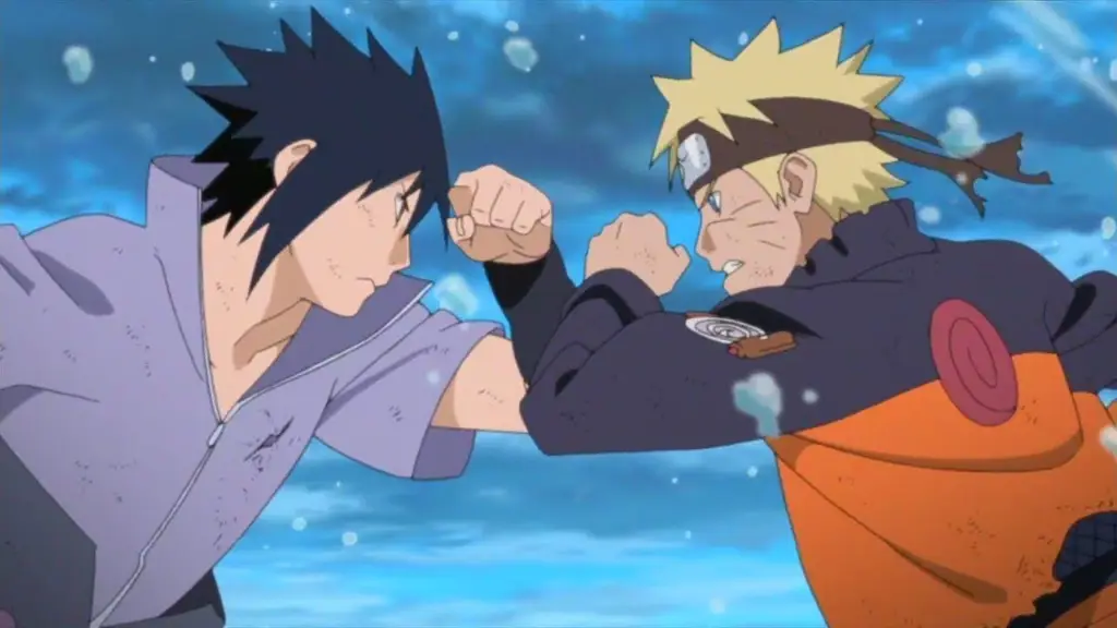 Akhir dari Sebuah Pertempuran Naruto dan Sasuke dalam pertarungan terakhir mereka di Lembah Akhir.