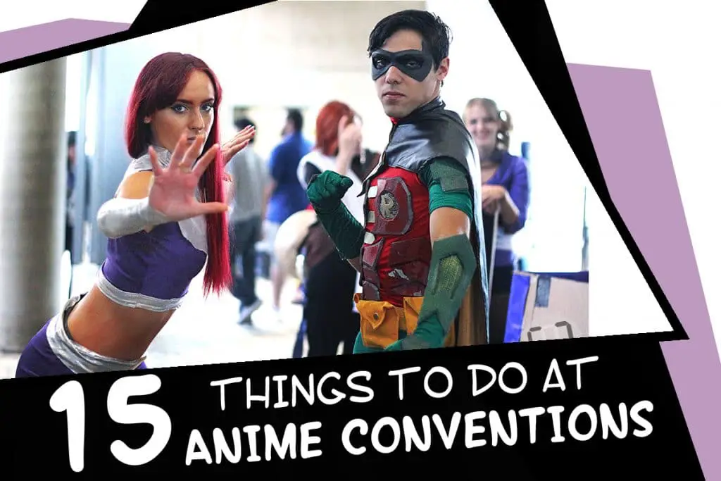 Gambar konvensi anime dengan pemutaran film