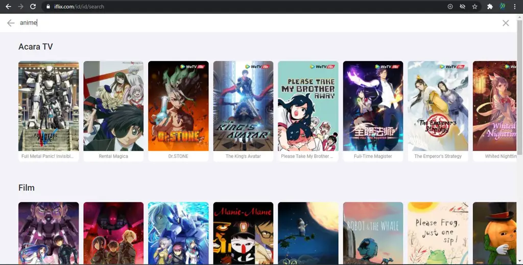 Dukungan terhadap Kreator Anime Layanan streaming anime yang legal