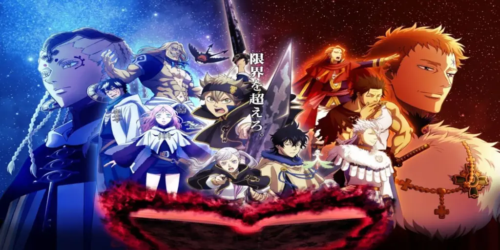 Gambar adegan pertarungan sihir dari anime Black Clover