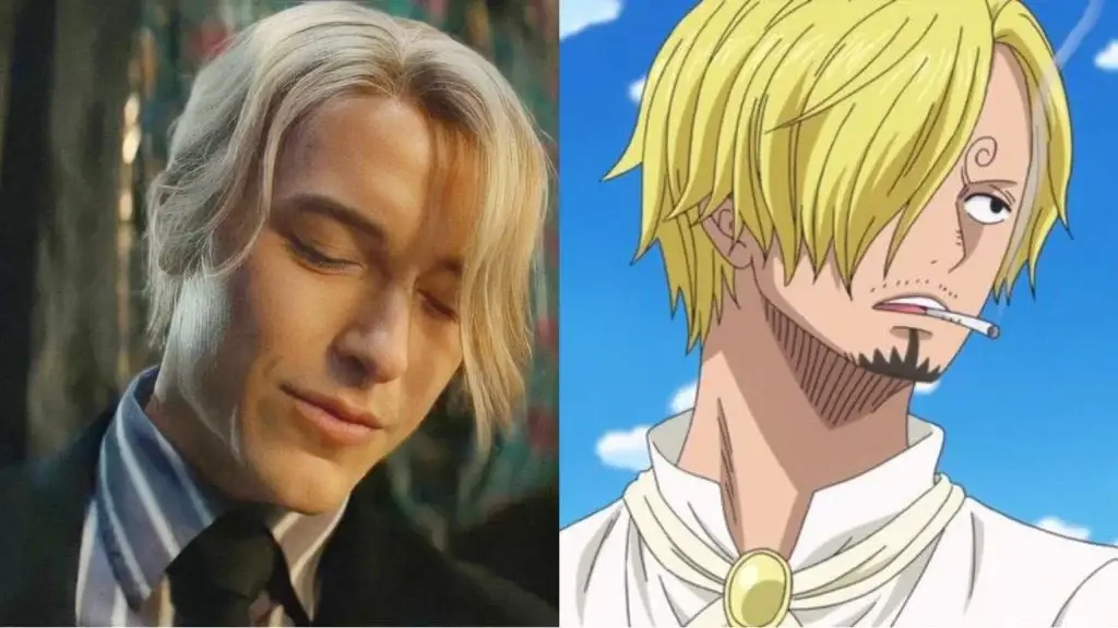 Gambar Roronoa Zoro dan Sanji dalam live action One Piece, menampilkan detail kostum dan ekspresi wajah mereka