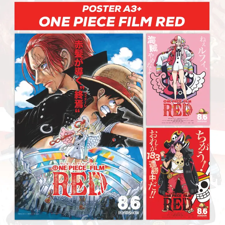 Poster film One Piece Film: Red versi Indonesia