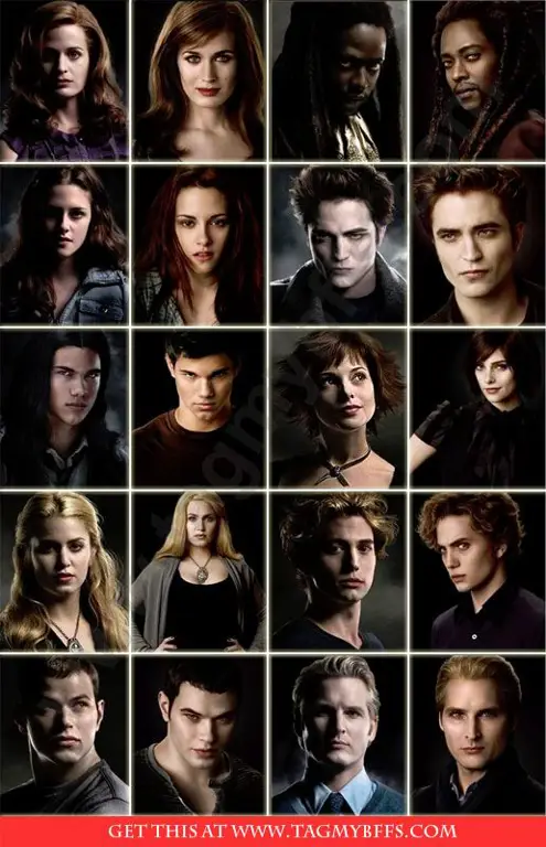 Karakter-karakter utama dalam kisah cinta Bella dan Edward Para karakter dalam film Twilight Saga