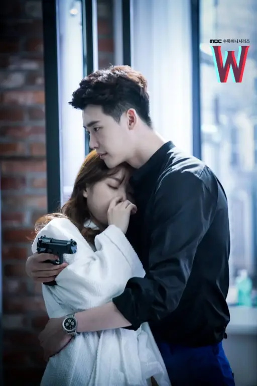 Poster resmi drama W Two Worlds Poster drama W Two Worlds