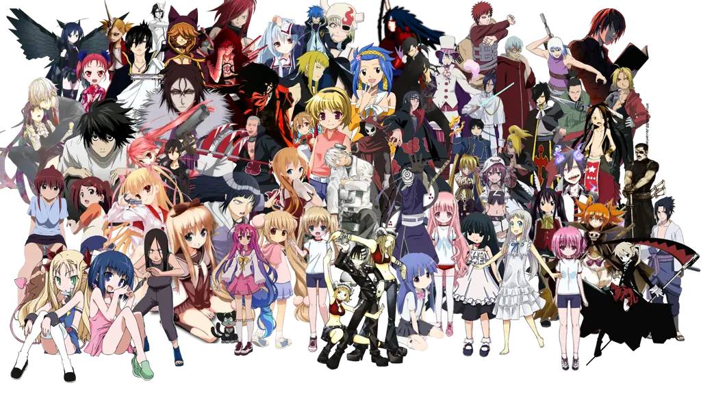 Karakter Anime yang Beragam Gambar berbagai karakter anime