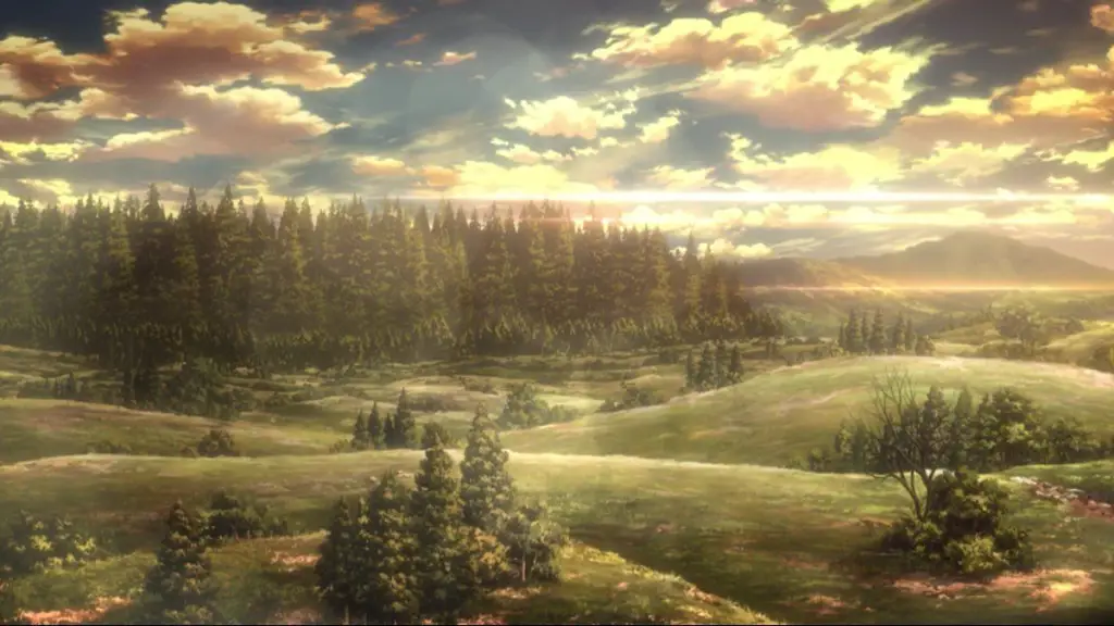 Pemandangan indah dan menakutkan di dunia Attack on Titan Gambar pemandangan di Attack on Titan