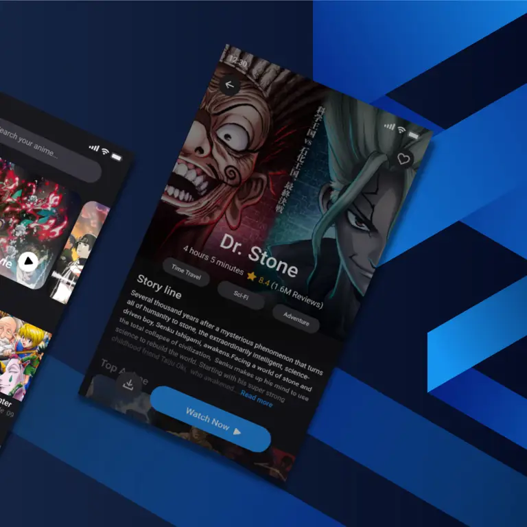 Antarmuka Situs Streaming Anime Contoh antarmuka situs streaming anime