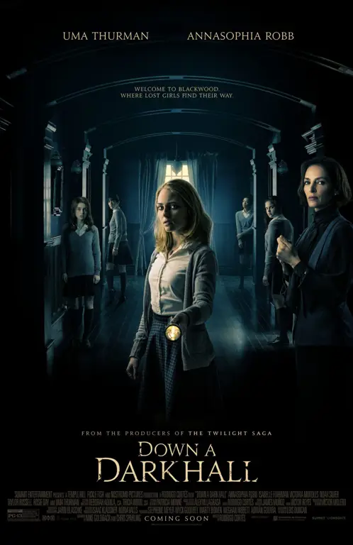 Poster Film Thriller Psikologis Poster film thriller psikologis dengan desain yang menegangkan