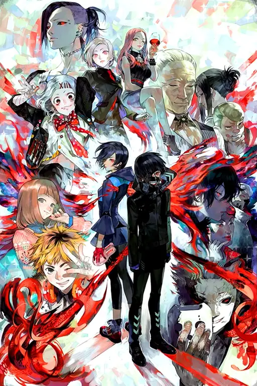 Poster anime Tokyo Ghoul