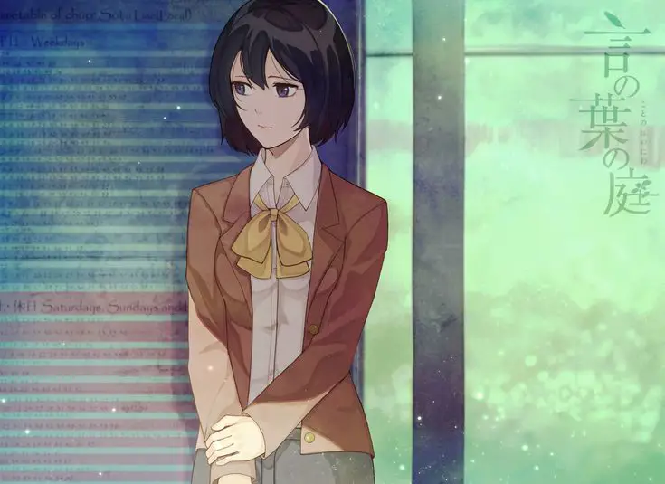 Hubungan antara tokoh-tokoh utama dalam film Tokoh-tokoh utama dalam Kotonoha no Niwa