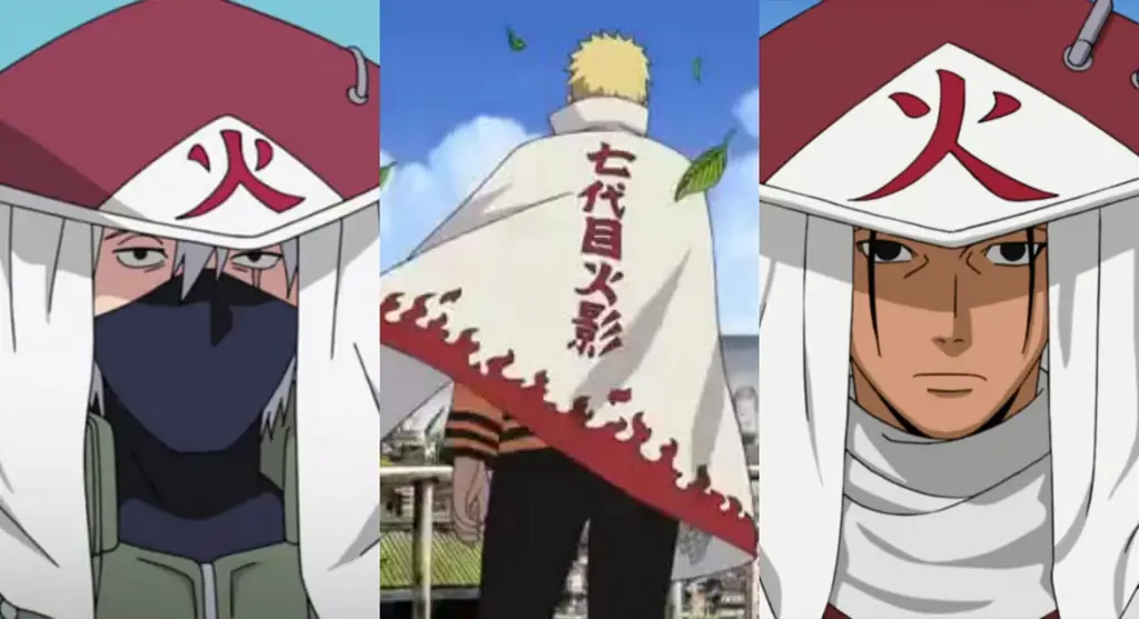 Naruto sebagai Hokage Konoha yang bijaksana Gambar Naruto sebagai Hokage bersama penduduk desa