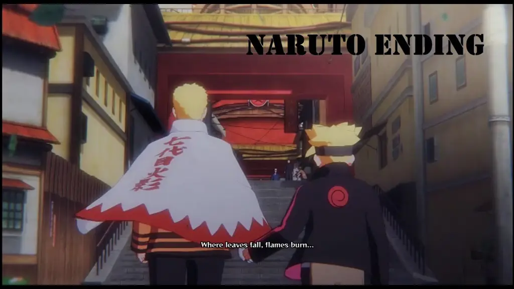 Naruto dan Sasuke mencapai pemahaman dan perdamaian Gambar Naruto dan Sasuke berdamai setelah pertarungan terakhir