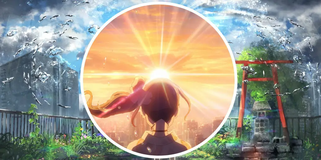 Visual yang dramatis dan emosional Adegan hujan dalam film Tenki no Ko