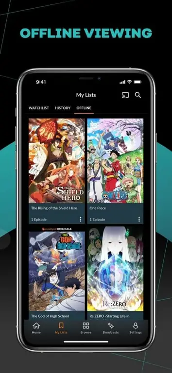 Gambar aplikasi streaming anime di smartphone